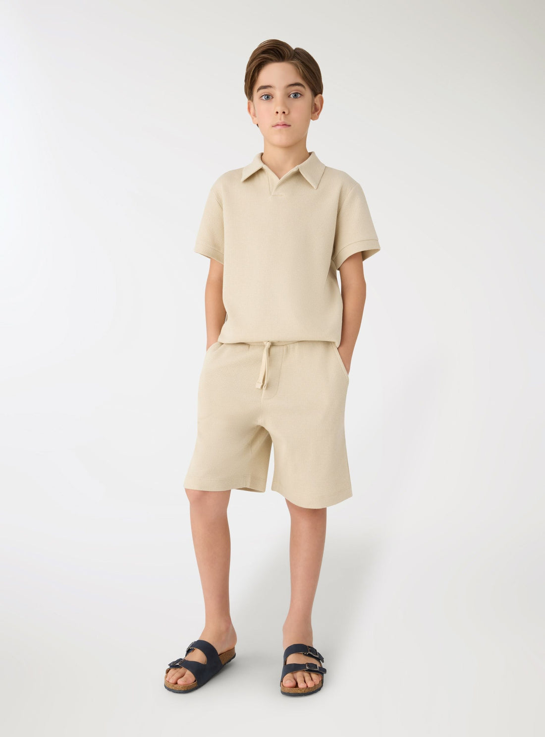 T-shirt polo a tinta unita
