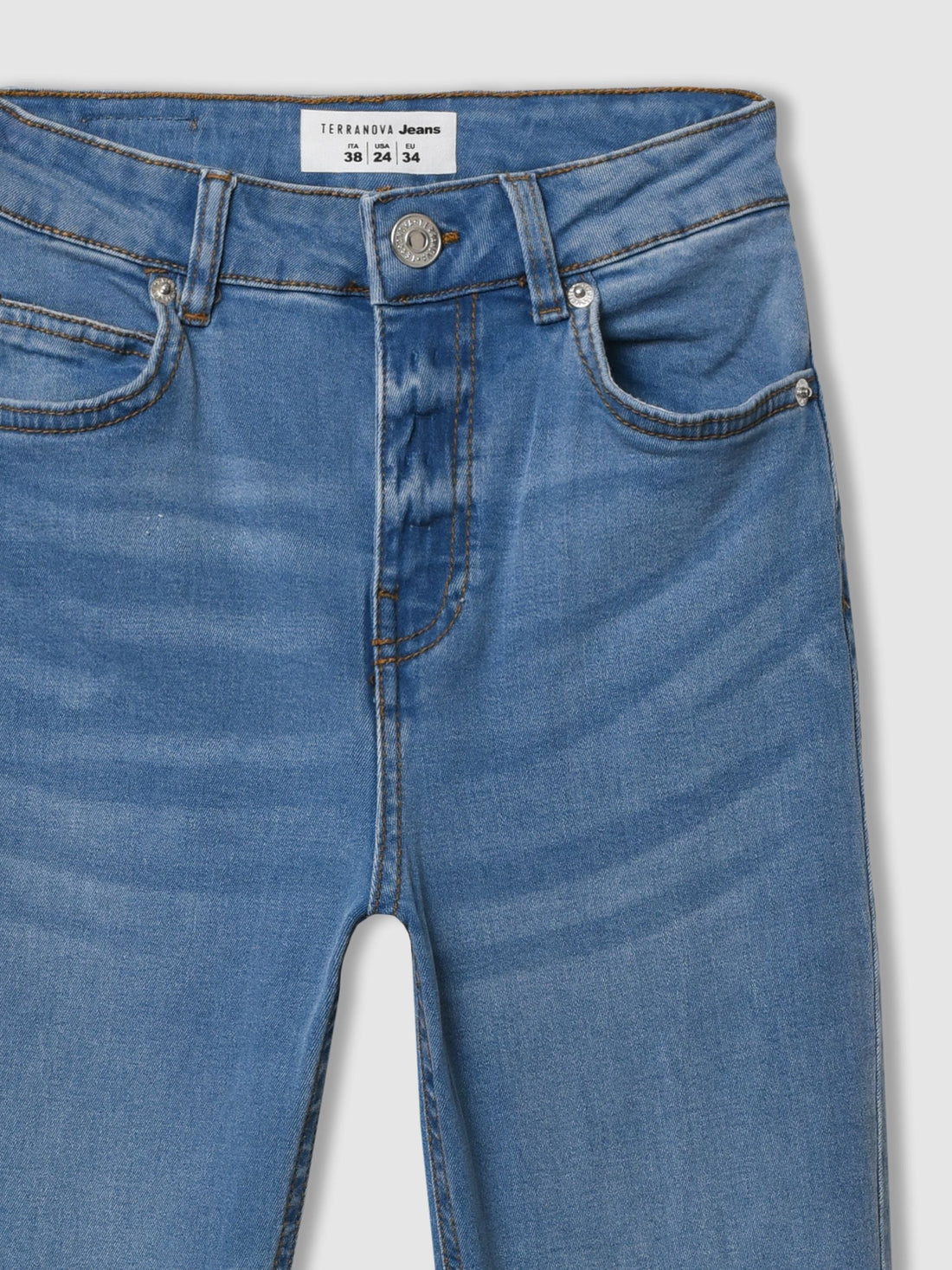 Jeans a zampa a vita alta