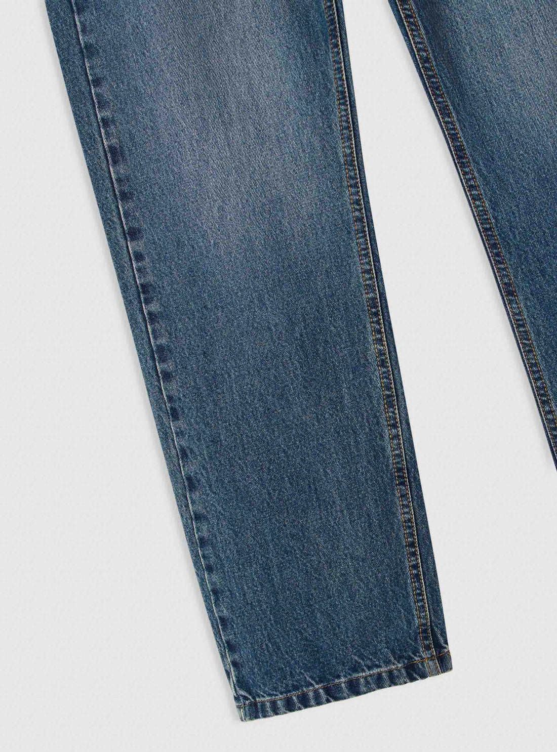 Jeans straight a 5 tasche tinta unita