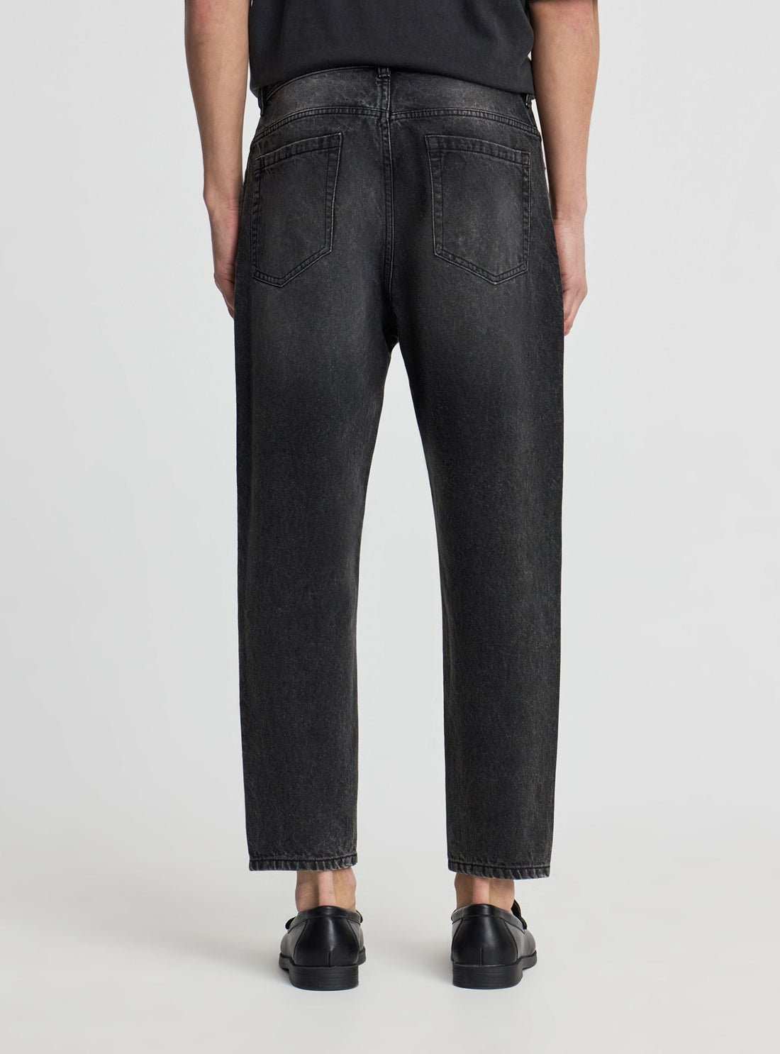 Jeans relaxed fit a tinta unita
