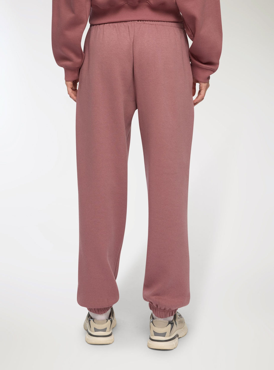 Pantaloni tuta vita alta con polsini