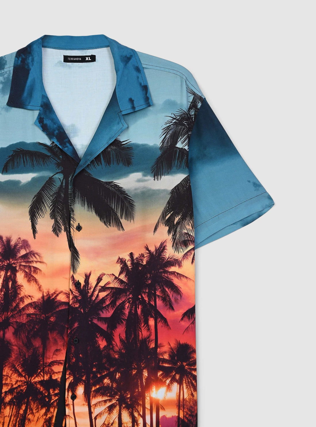 Camicia con stampa paesaggio