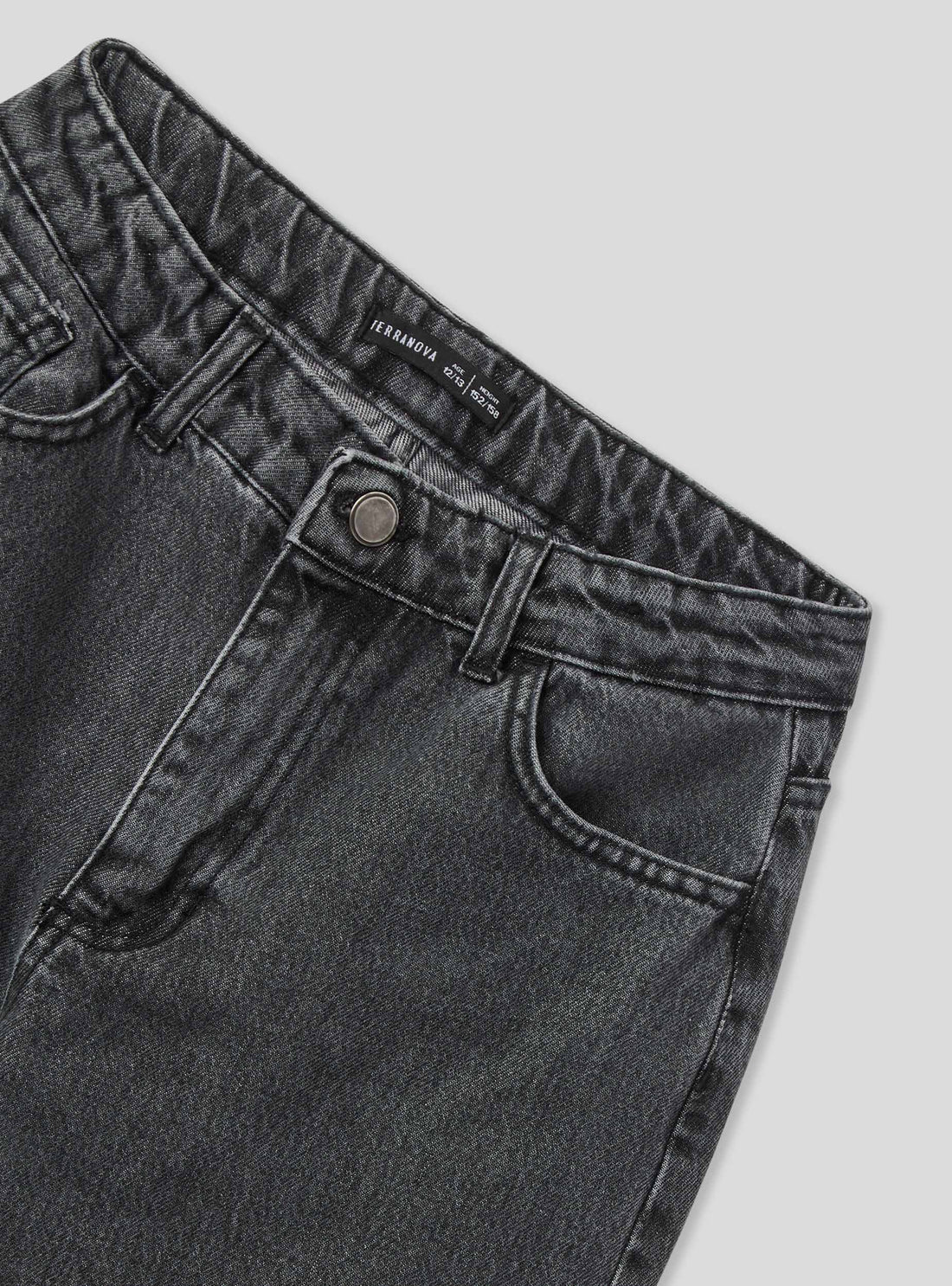 Jeans wide leg con scritte