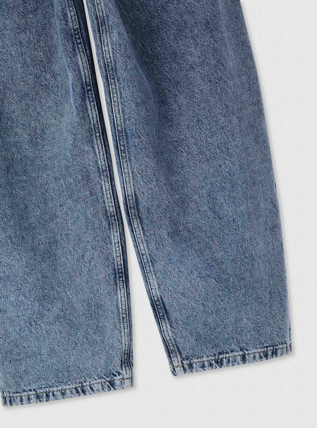 Jeans balloon a tinta unita
