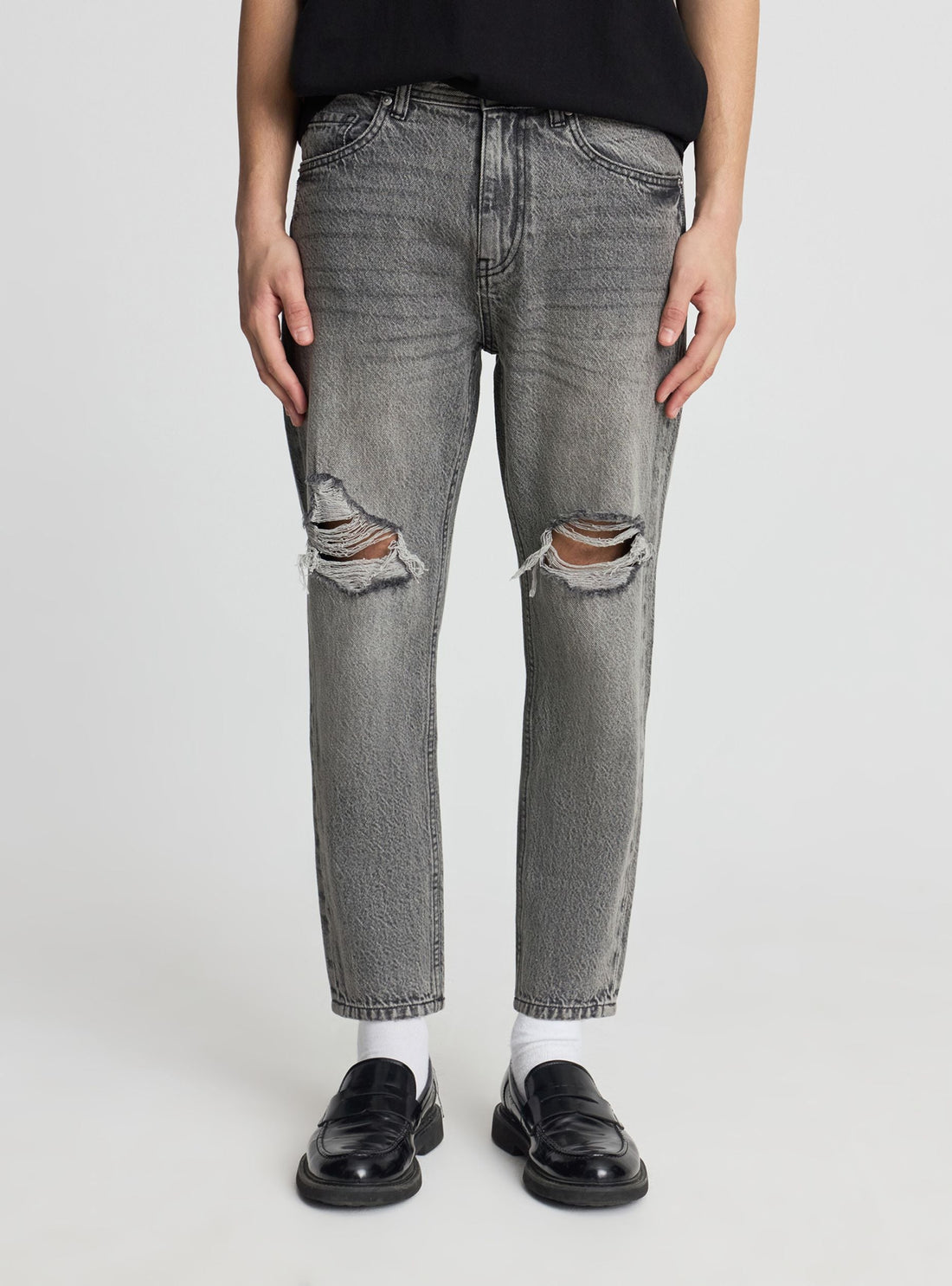 Jeans con strappi fit loose