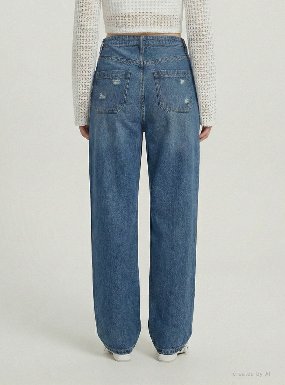 Jeans balloon con strappi