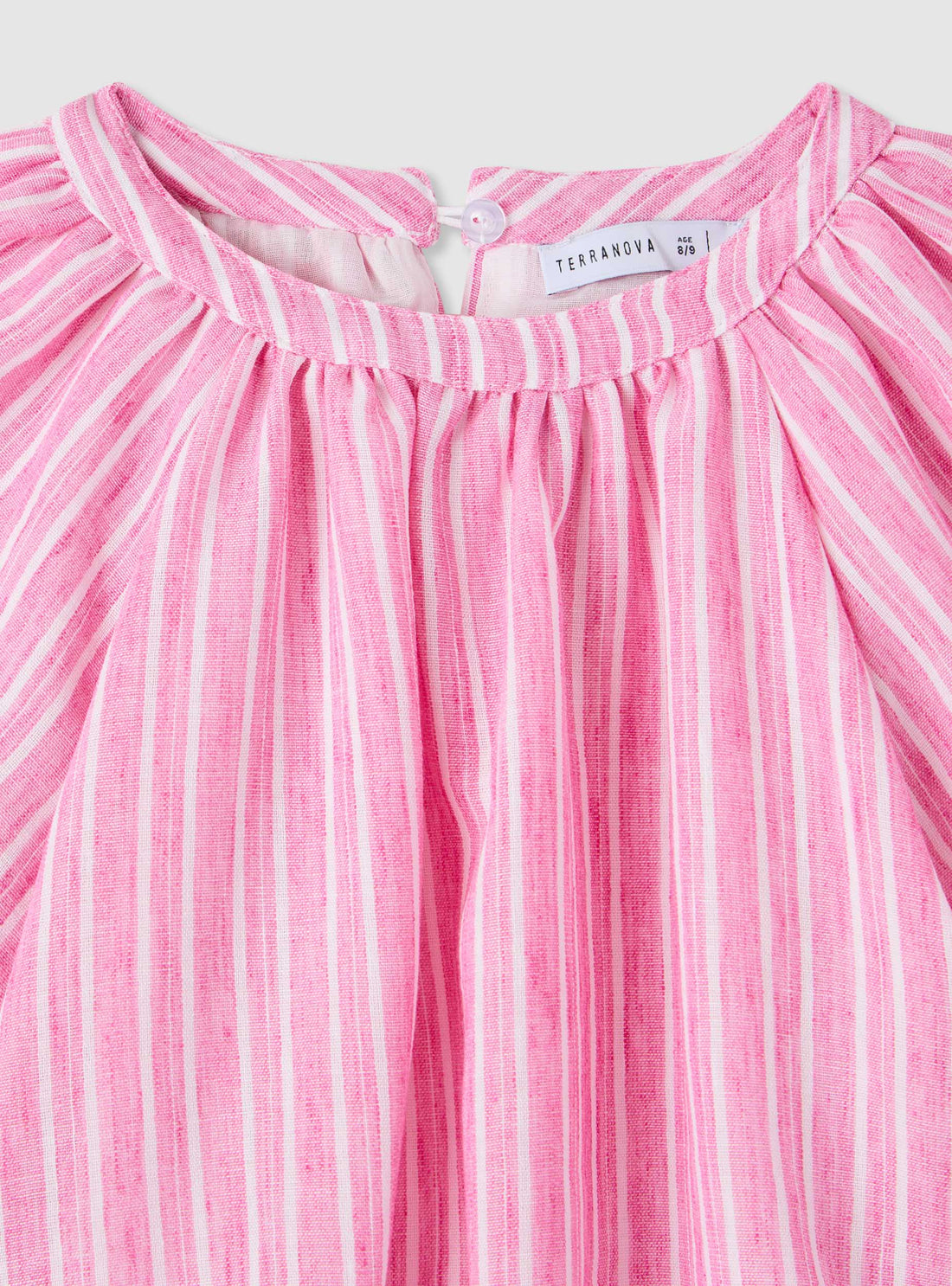 Blusa a righe con maniche a palloncino