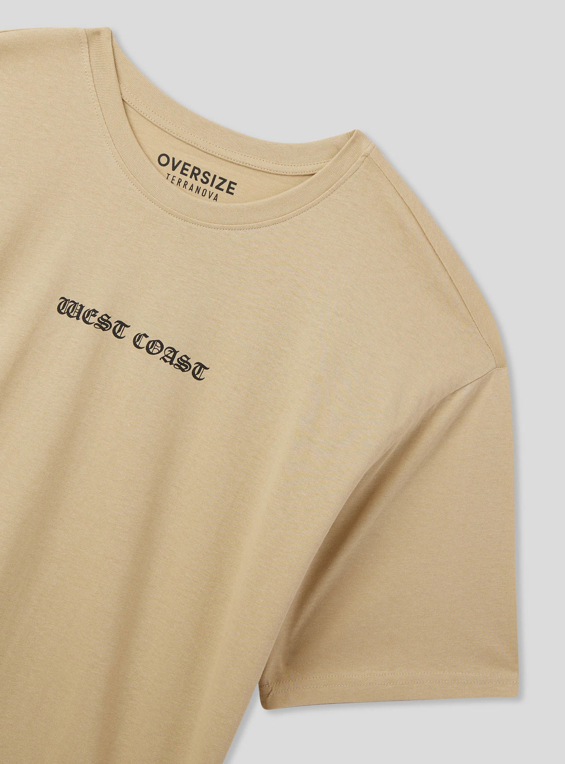 T-shirt over stampa gotica fronte/retro