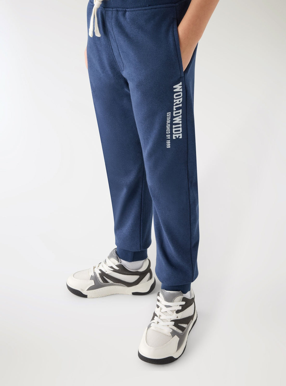 Pantaloni tuta con stampa laterale