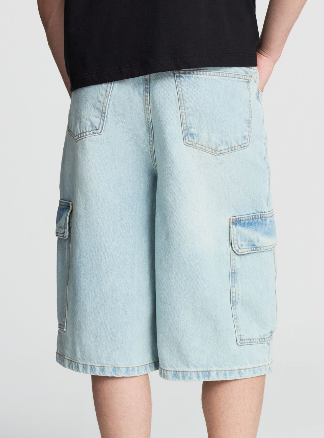 Bermuda jeans super baggy cargo