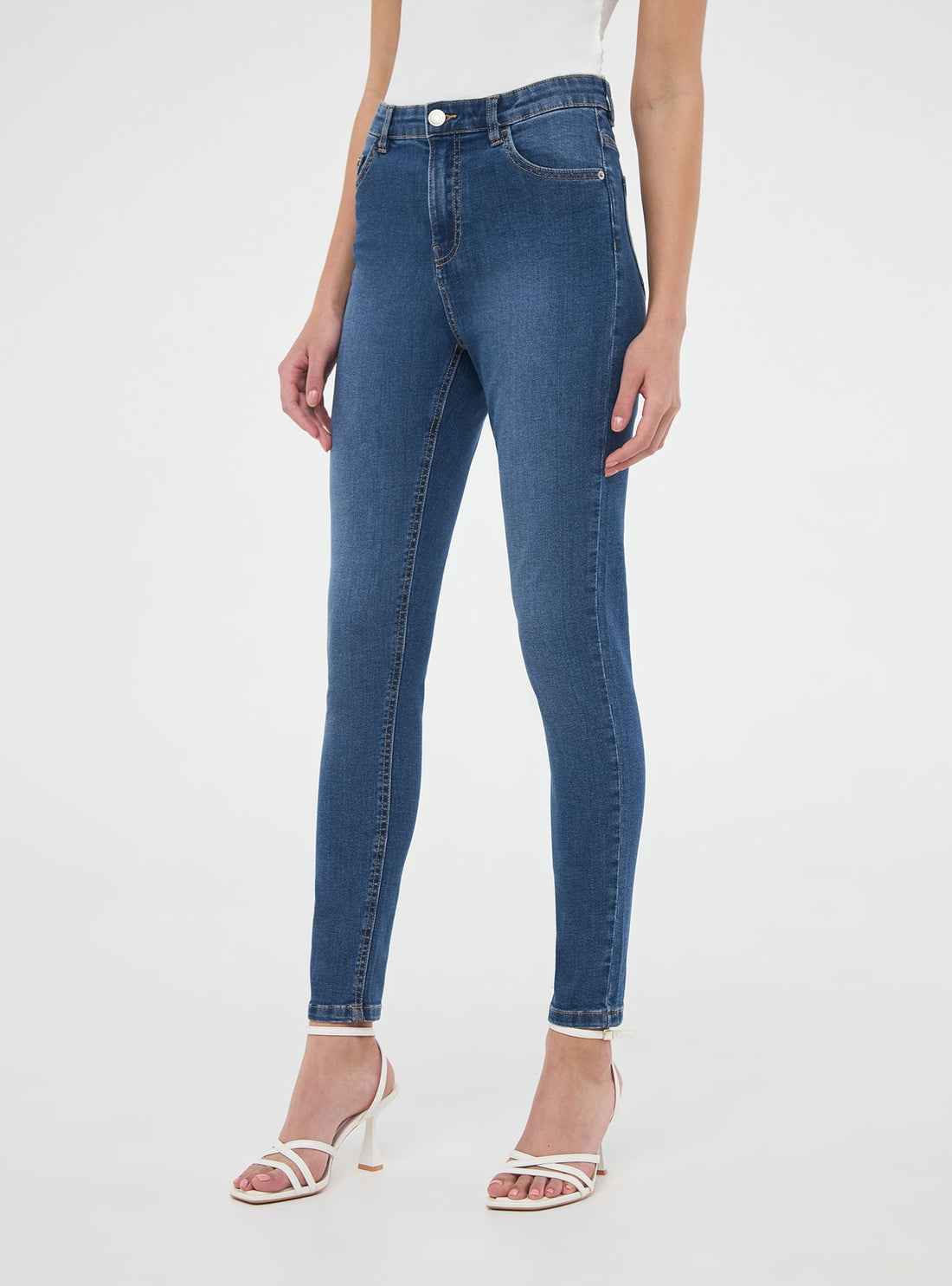 Jeans skinny vita alta