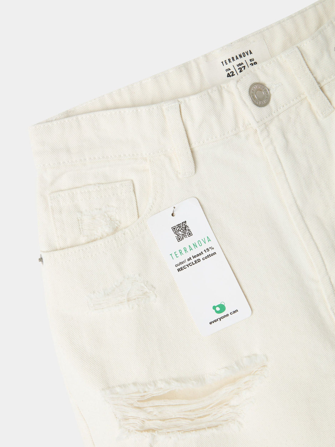 Shorts jeans con strappi