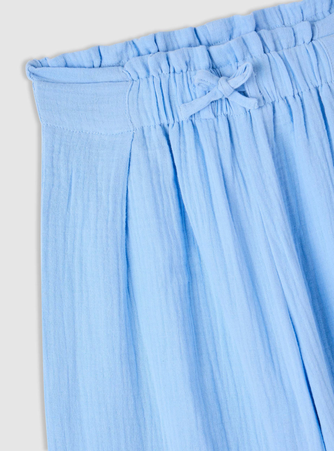 Pantaloni maxi paperbag con coulisse