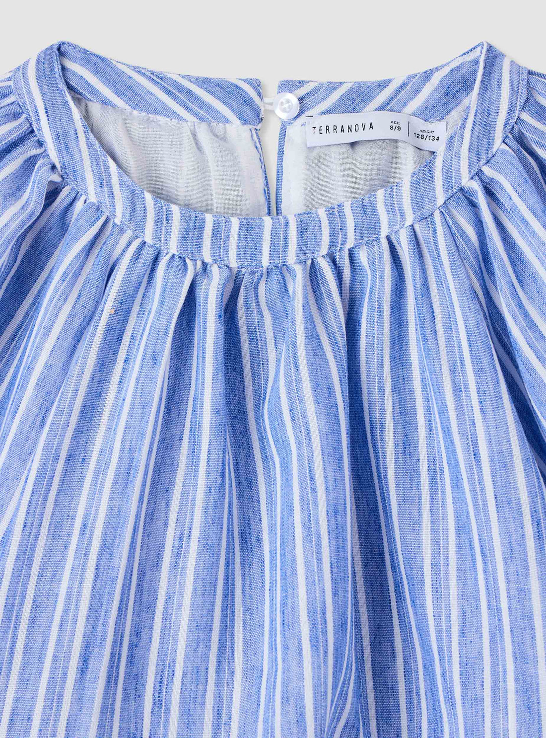 Blusa a righe con maniche a palloncino