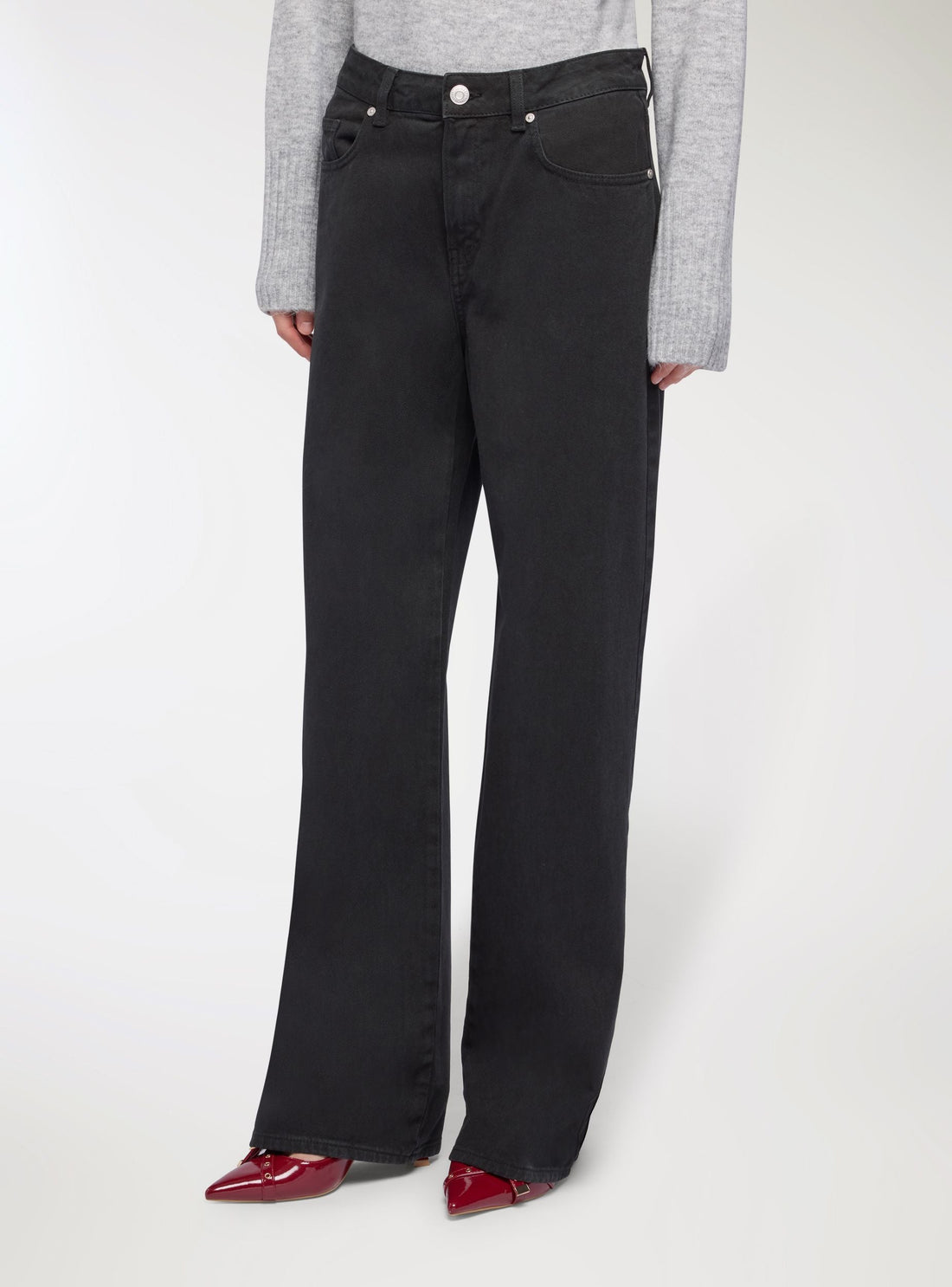 Jeans wide leg a cinque tasche