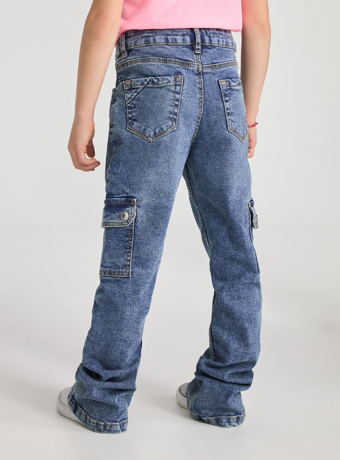 Jeans a zampa cargo